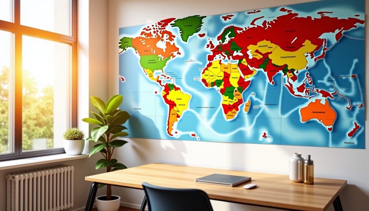 Guide pratique pour imprimer une carte du monde en grand format sans altérer la qualité